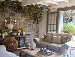 Interior living room garden