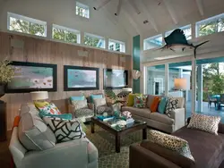Interior living room garden
