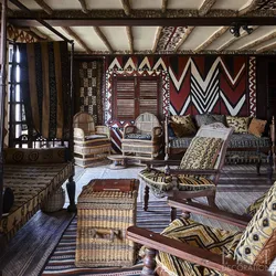 Afrika yashash xonasining ichki qismi