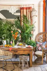 Tropical kitchen interior