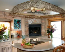 Tropical kitchen interior