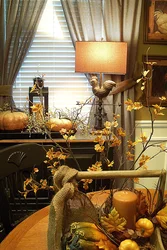 Autumn bedroom interior