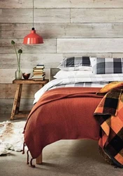 Autumn bedroom interior