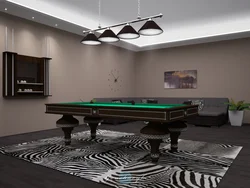 Qonaq otağı bilyard otağı daxili