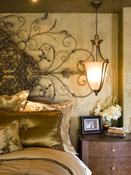 Bronze bedroom interior