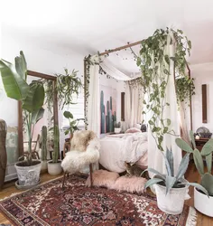 Floral Bedroom Interior