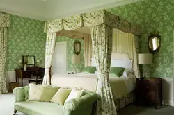 Floral bedroom interior