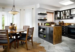 Mixed kitchen interior