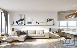 Living Room Interior Collage