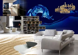 Living room interior collage
