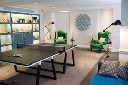Sporty living room interior