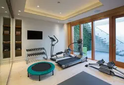 Спортивный интерьер гостиной