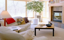 Sunny living room interior