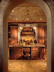 Interior tuscany kitchen