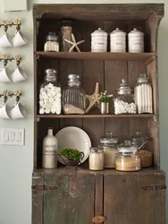 Jars in the kitchen interior