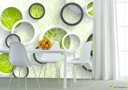 Circles in the kitchen interior
