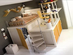 Room interiors children's kitchens