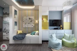 Room interiors children's kitchens