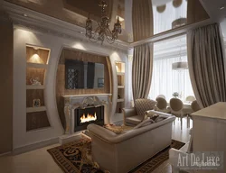 Living room interior with portal