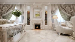Living room interior with portal