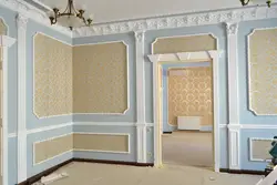 Интерьер гостиной из гипса