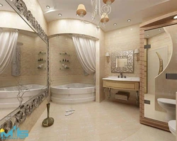 Ванна бөлмесі ас үй жатын бөлменің интерьері