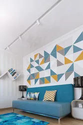 Rhombuses In The Living Room Interior
