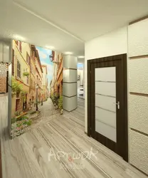 Дәліздің интерьеріндегі карта
