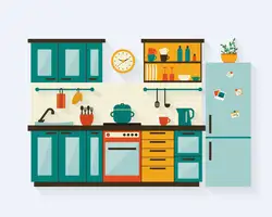 Interior for children kitchen