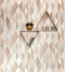 Rhombuses in the kitchen interior
