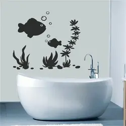 Наклейки в интерьере ванны
