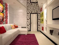Living room interior for young people