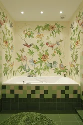 Patterns in the bathroom interior