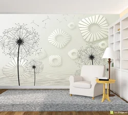 Dandelions In The Living Room Interior