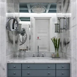 Bathroom Interior White Cabinet