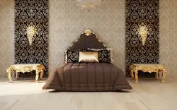 Интерьер спальни с орнаментом