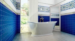 Capris in the bathroom interior