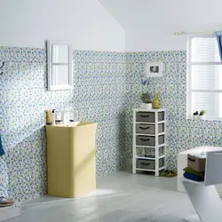 Capris in the bathroom interior