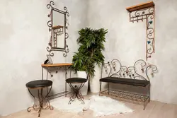 Wrought iron living rooms in the interior