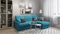 Moon in the living room interior
