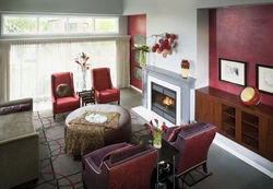 Mahogany interior living room