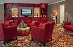 Mahogany interior living room