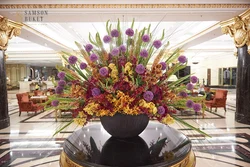 Interior bouquet in the living room