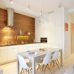 Kitchen interior with screen