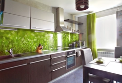 Kitchen interior with screen