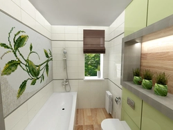 Greenery In The Bathroom Interior