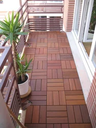 Interior floor on the loggia