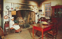 20th century kitchen interior