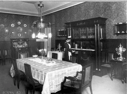 20th century kitchen interior