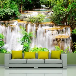 Waterfalls in the bedroom interior